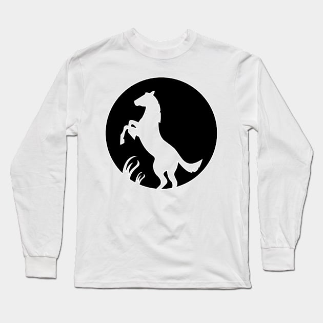 Horse Dad Like A Regular Dad But Cooler Long Sleeve T-Shirt by nextneveldesign